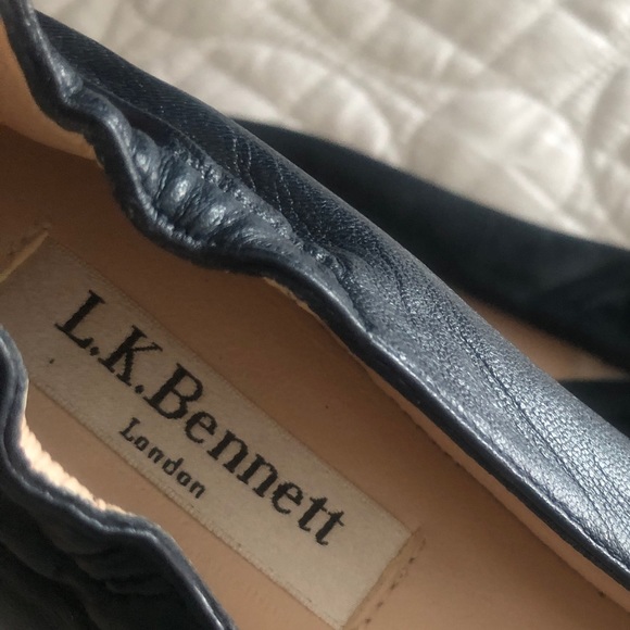 NEW NO BOX. L.K. BENNETT LONDON BALLERINA FLATS - Picture 6 of 7